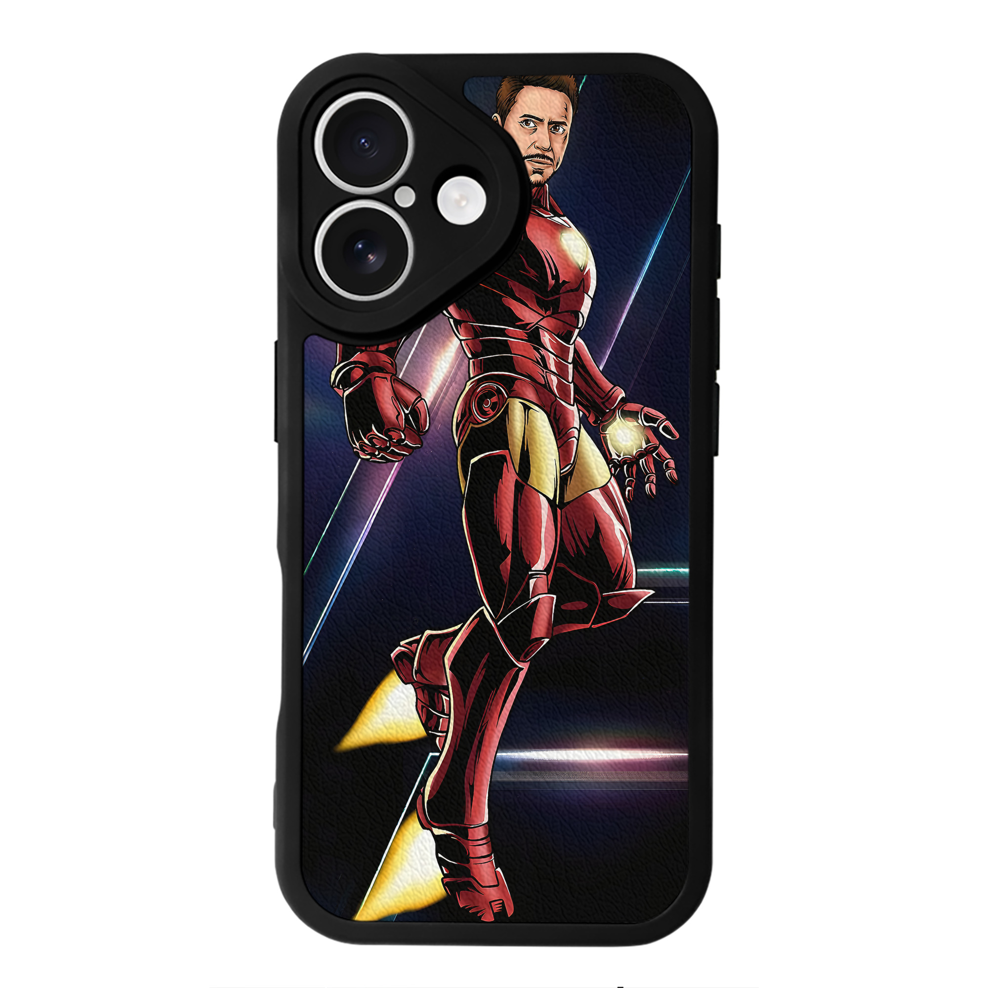 （画像用） アベンジャーズ The Avengers 【iPhone 16シリーズ対応】シリコンスマホケース（レザー調） 材質：シリコン